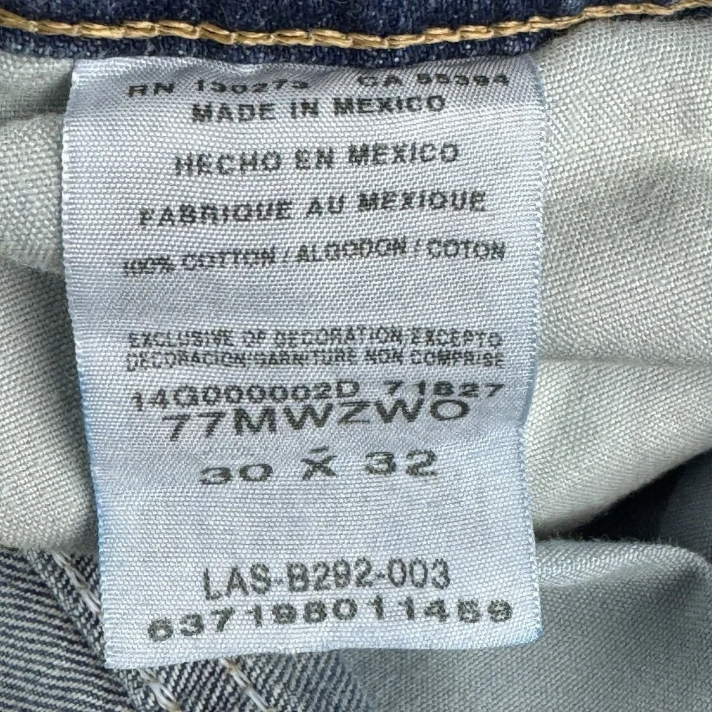 Wrangler Vtg Jeans Mens 30x32 Blue Denim Cowboy Cut Boot Western 77MWZWO